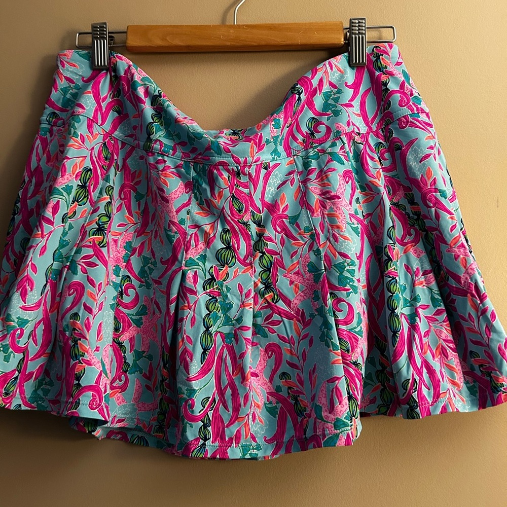 Vibrant Pink and Blue Women's Skirt